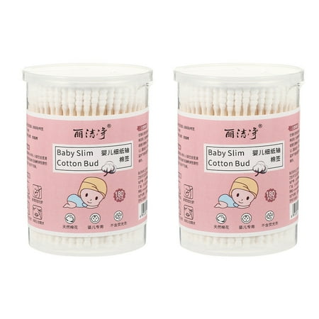 Etereauty Cotton Swabs Buds Swab Baby Tips Ear Safety Double Makeup Wooden Q Care Cleaning Kids Headed Tipped Medical Infant