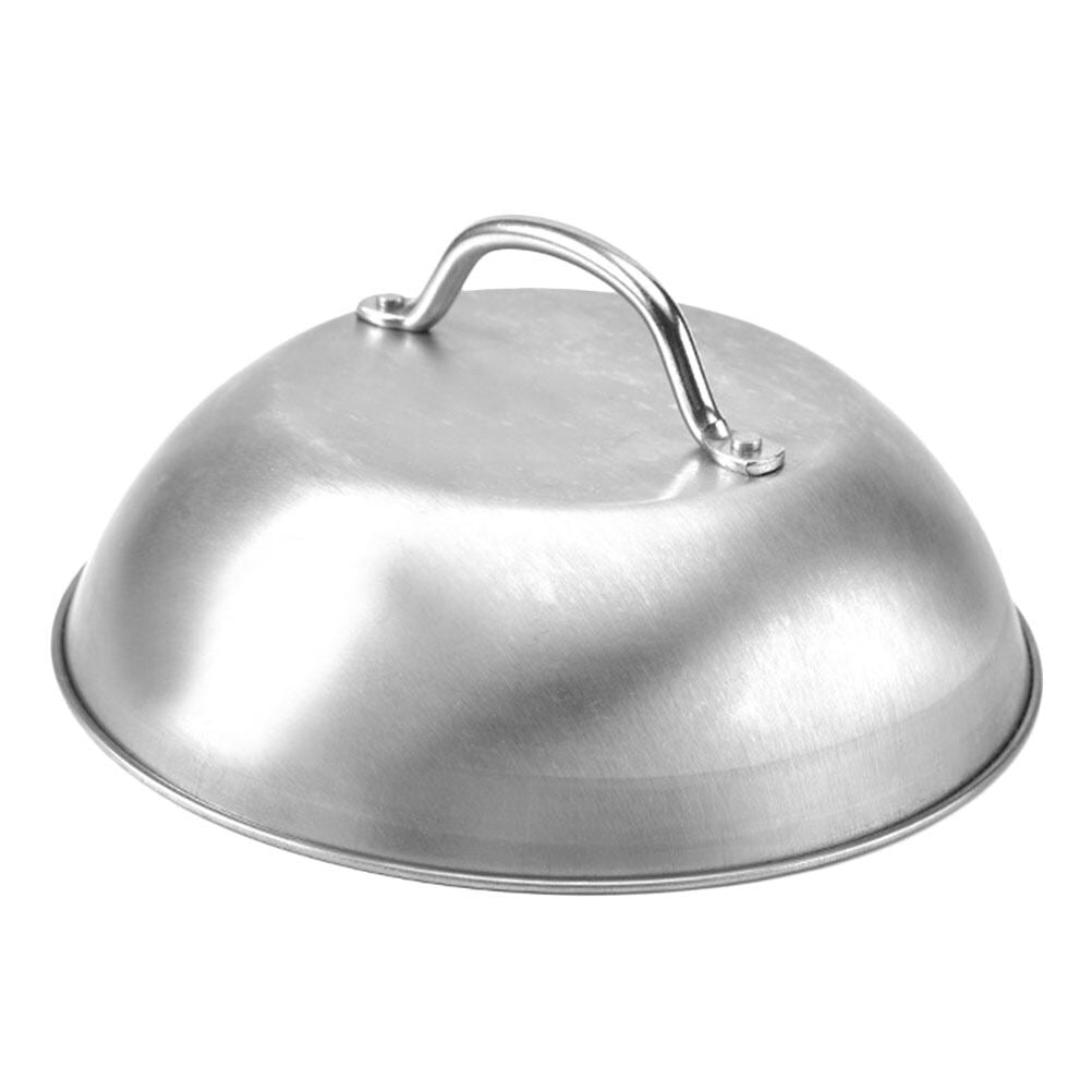 Etereauty Cover Dish Food Cooking Dome Lid Grill Steak Oil Stainless
