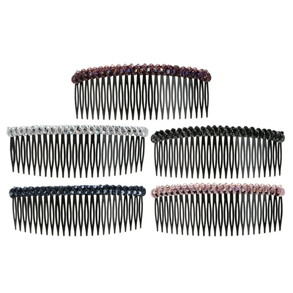 Etereauty Hair Comb Plastic Side 14  Teeth Girl Insert Clear Combs French Updo Bun Accessories