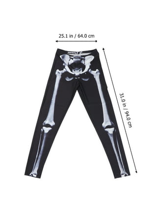 Robell Trousers Skeleton Tight Fllece Tights Yoga Unitard Women