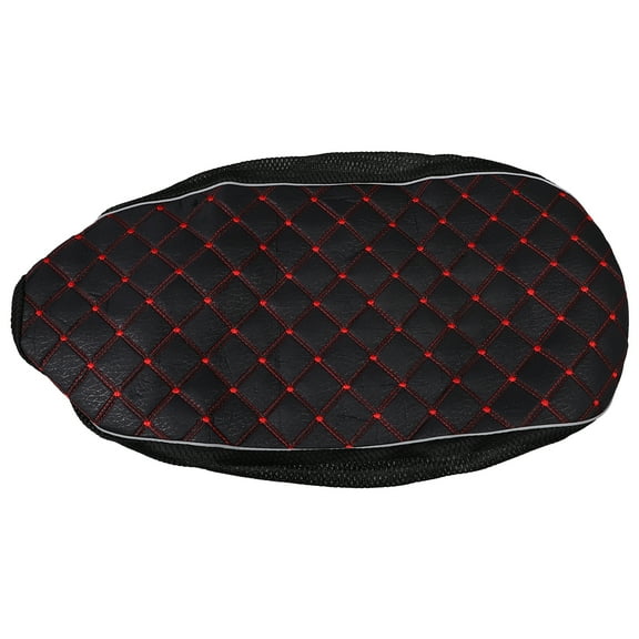 Motorcycle Seat Cover 3D Honeycomb Sunscreen Heat Insulation Spacer Mesh Fabric Breathable Anti Slip Cushion for Scooter Moped Black XL