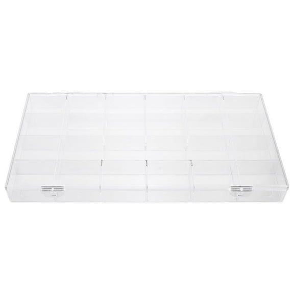 HAKIDZEL Manicure Storage Case Transparent 1Pcs 9.6x4.9in