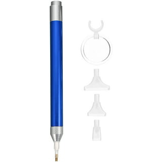 DPXWCCH 5D Diamond Painting Tool, Glowing Light Diamond Painting Pen with  Clips on Magnifier (Blue)