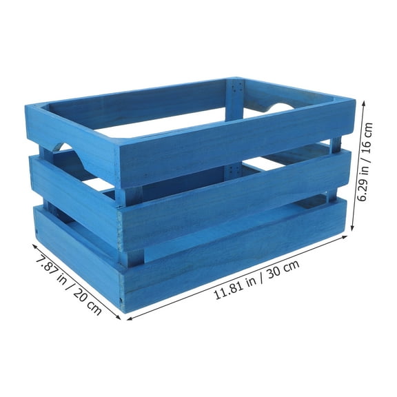 Rustic Style Wooden Crate for Bedroom Decorative Sundries Box Desktop Wood Storage Box
