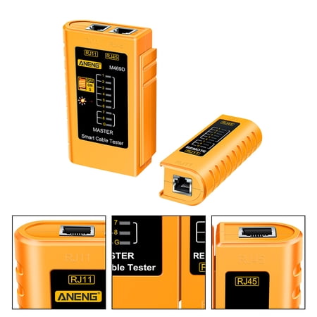Yellow Network Cable Tester for Testing with Composite Material Lightweight and Reliable