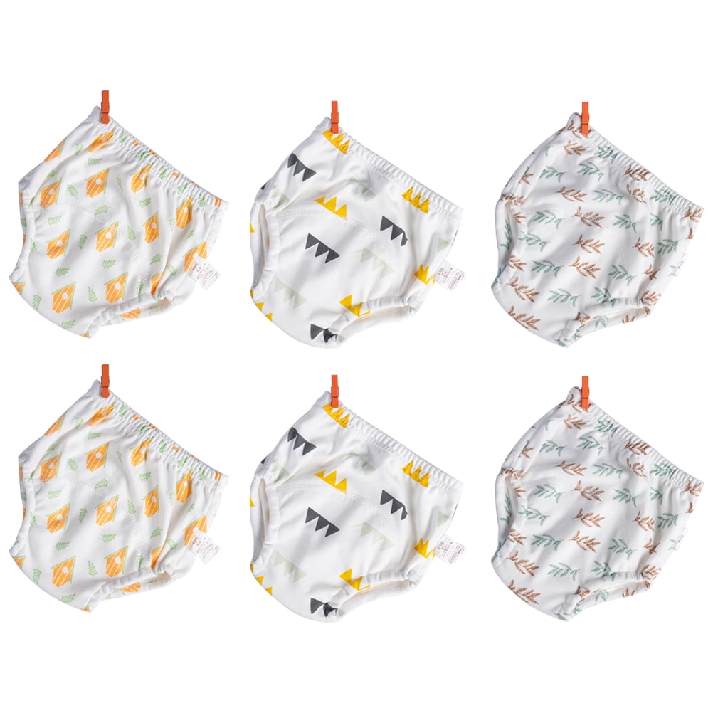 Etereauty Training Pants Potty Infant Reusable Nappies Diapers Waterproof Cotton Pull Ups Undies