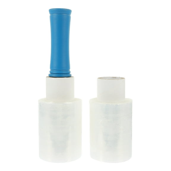 Etereauty Wrap Film Stretch Shrink Pallet Roll Moving Mini Wrapping Clear Industrial Packing Plastic Films Adhesive Packaging
