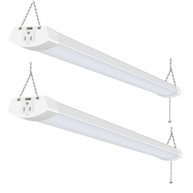 Led shop light with pull cheap chain