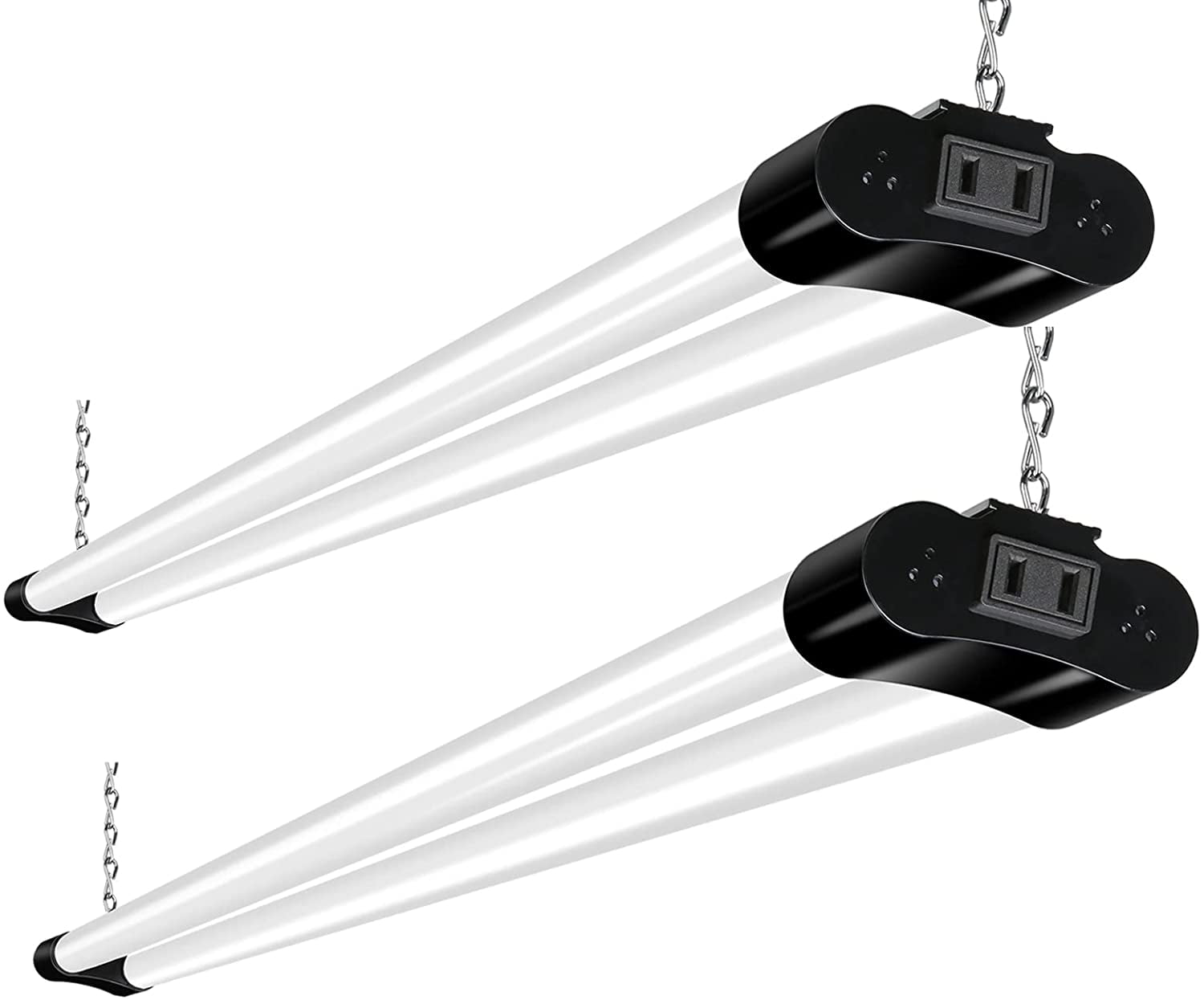 Eterlight 2 Pack 4FT Linkable LED Shop Light for Garage, 4400lm, 42W
