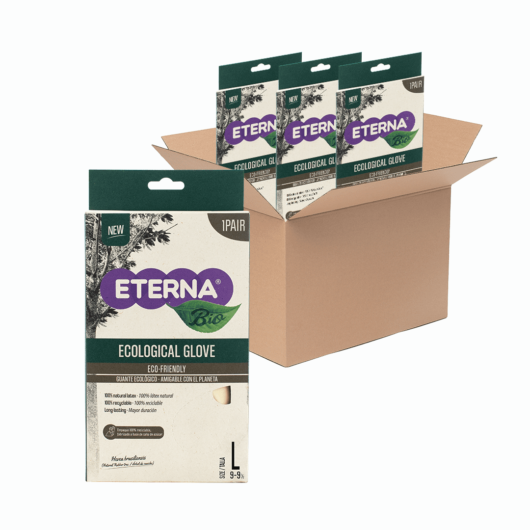 ETERNA Eco-Friendly Kitchen Gloves - Natural Latex, Excellent Grip, Size L (2.12 Oz) - View #7