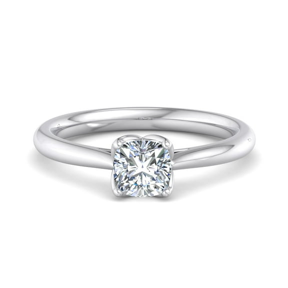 Eterna Jewel 1.6 Ct Cushion Cut Lab Created Diamond Wedding Engagement Ring - 14K White Gold Over Ring - Women's Solitaire Diamond Jewelry - Perfect for Celebrating Love - Promise Rings Clearance