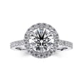 thumbnail image 1 of Eterna Jewel 1.6 Ct VVS1/D Round Cut Diamond Solitaire Rings - 14K White Gold Plated Ring for Gift - Engagement Wedding Diamond Jewellery for Her - Women's Jewellery Engagement Wedding Rings, 1 of 3