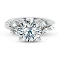 thumbnail image 1 of Eterna Jewel 1.9 Ct Round Cut Diamond Engagement Ring for Women - Nature-Inspired Design with Lab Created Diamond in 14K White Gold Plated Metal - Exquisite Bridal Jewelry for Her - Gift for Wife, 1 of 3