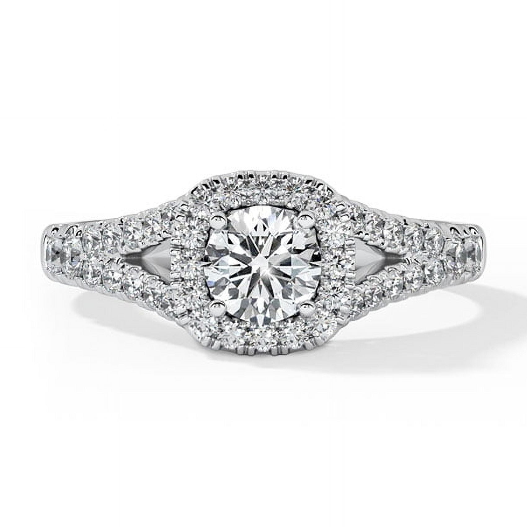 Eterna Jewel Stunning 1.37 Ct Round Cut Lab Created Diamond Ring - 14K ...