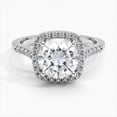 thumbnail image 1 of Eterna Jewel1.8 Ct Round Cut Lab Created Diamond Ring - 14K White Gold Plated Halo Solitaire with Accents Engagement Ring for Women - Gift for Her - Celebrate Love with Timeless Beauty, 1 of 2