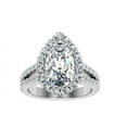 thumbnail image 1 of Eterna Jewel2.2 Ct Marquise Cut Lab-Created Simulated Diamond Ring - 14K White Gold Plated Solitaire Engagement Wedding Ring for Women - Gift for Special Moments - Halo Split Shank Rings, 1 of 3