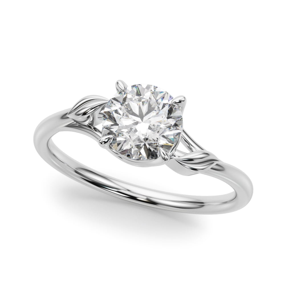 Eterna Jewelry 14K White Gold Plated Engagement Ring - Solitaire Design ...