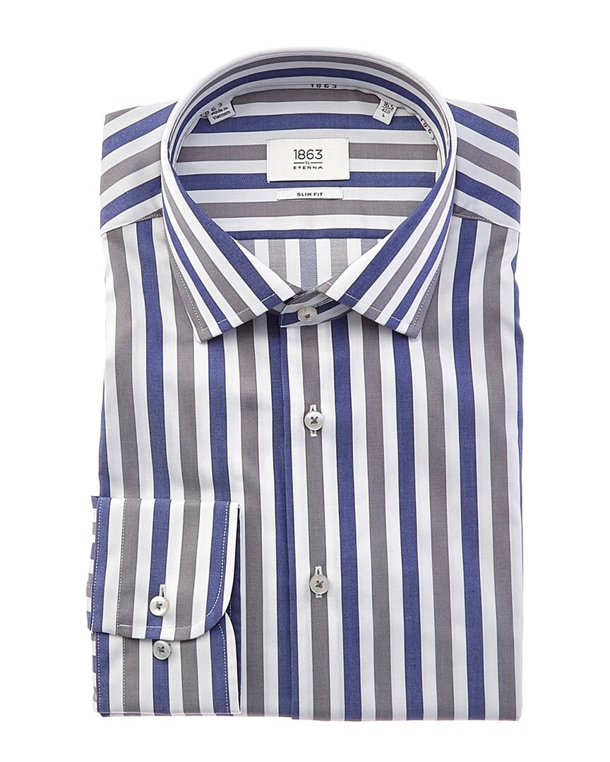 Eterna Twill Slim Fit Kent Shirt Men’s