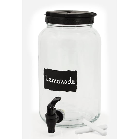Eternal 0.80 Gallon Glass Dispenser w/ Chalk Board