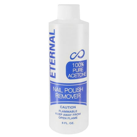Eternal Acetone Nail Polish Remover for Natural, Gel, Acrylic, Shellac Nails, 8 fl oz