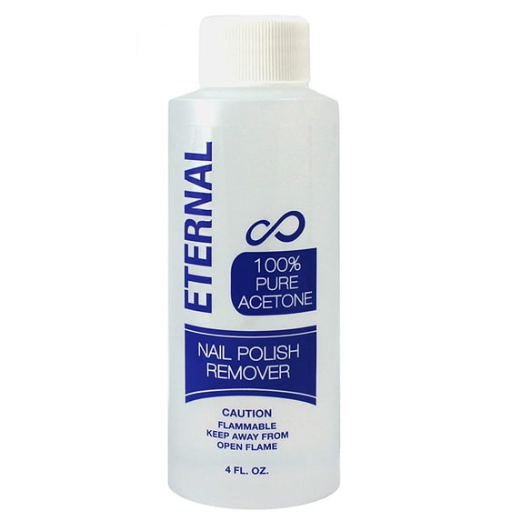 Eternal 100% Pure Acetone - Ultra-Powerful Nail Polish Remover (4 fl. oz)