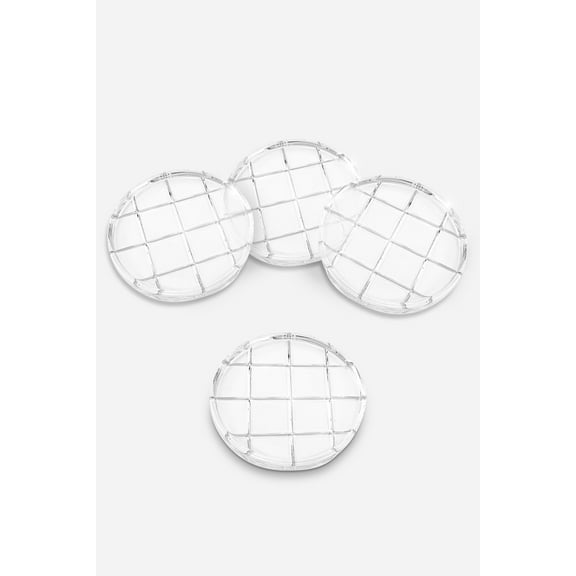 Eternal 4" Crystal Coaster Set Radius Cut