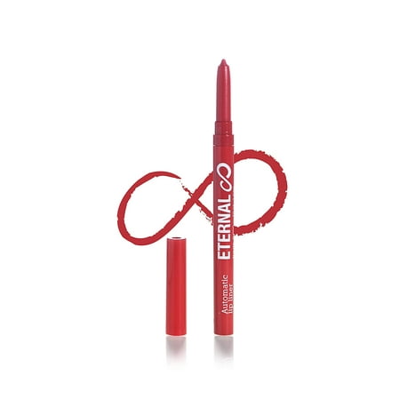 Eternal Automatic Twist Up Water Resistant Lip Liner Pencil – Easy Glide-on, Long Lasting, Non-Smudge Retractable Lip Liner Pencil with Strong Pigments and Professional Creamy Matte Finish (FIRE)