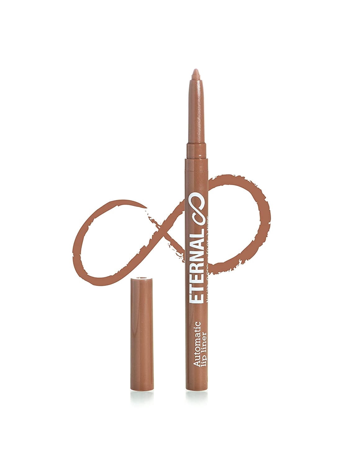 Eternal Automatic Twist Up Water Resistant Lip Liner Pencil – Easy Glide-on, Long Lasting and Non-Smudge Retractable Lip Liner Pencil with Strong Pigments and Professional Creamy Matte Finish (NUDE)