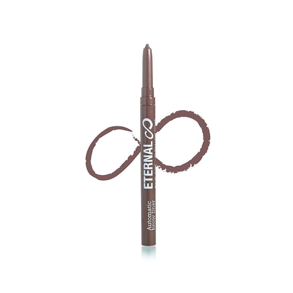 Eternal Automatic Waterproof Brow Pencil with Shaping Comb – Long Lasting, Professional and High Precision Brow Definer with No Sharpening, Retractable Twist Up Mechanism Eyebrow Pencil (Deep Brown)