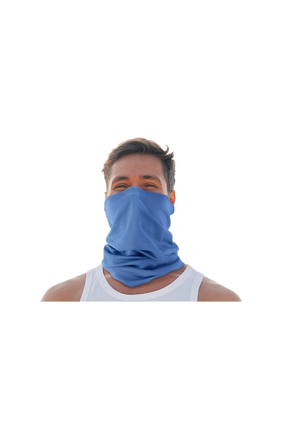 Cooling Neck Gaiter Cools when Wet, Blue