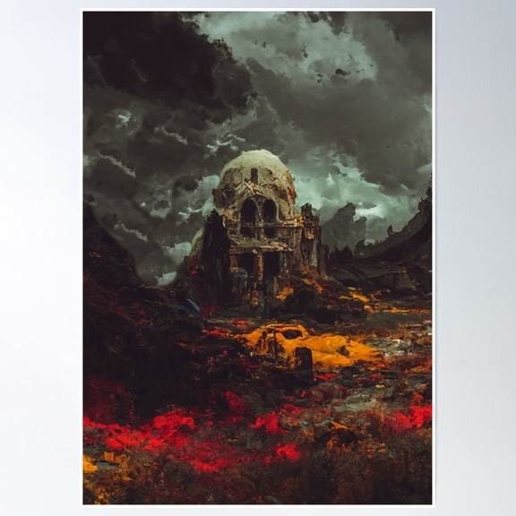 Eternal Decay 2 Poster Wall Art, Modern Wall Decor, 12x18 UNFRAMED