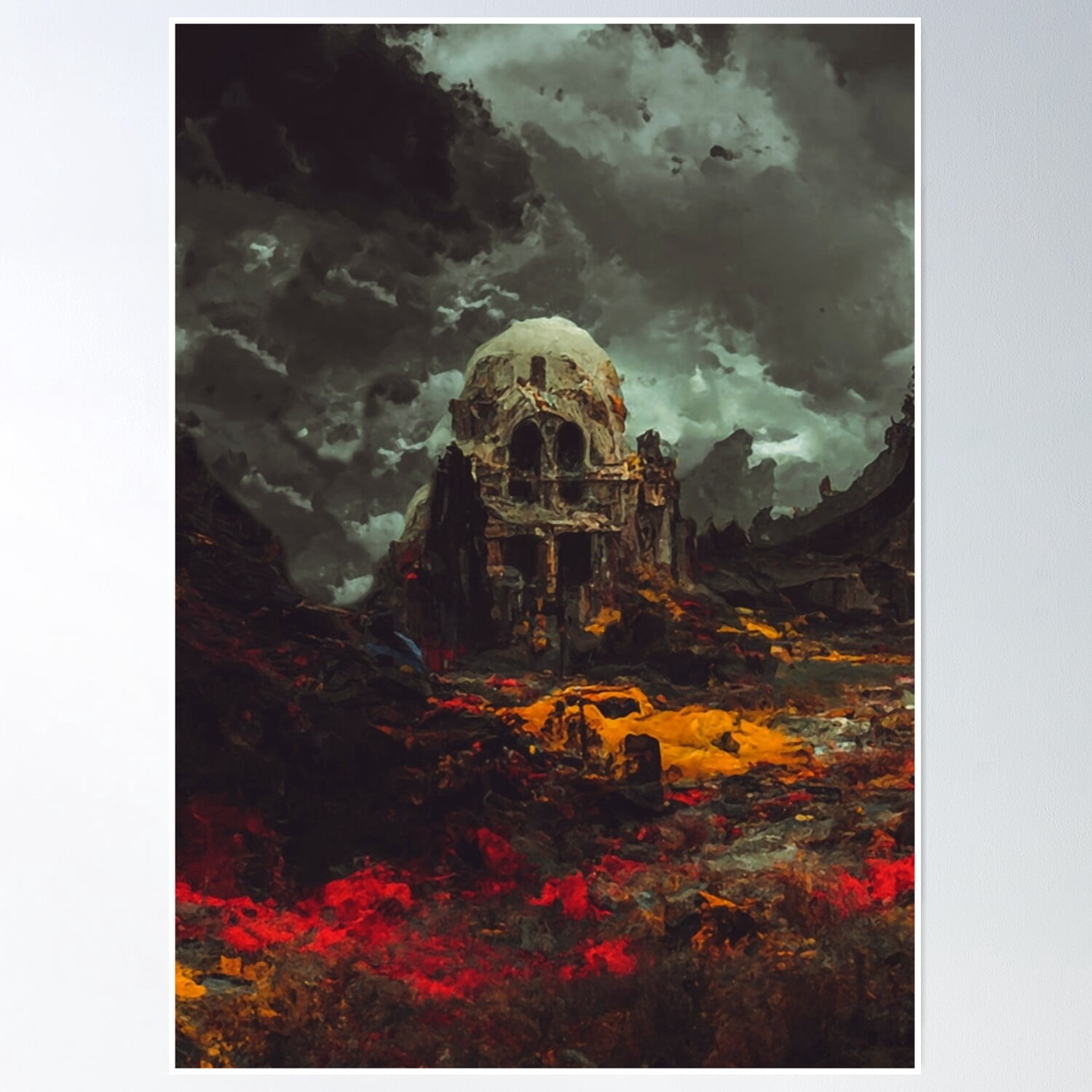 Eternal Decay 2 Poster Wall Art, Modern Wall Decor, 8x12 UNFRAMED ...