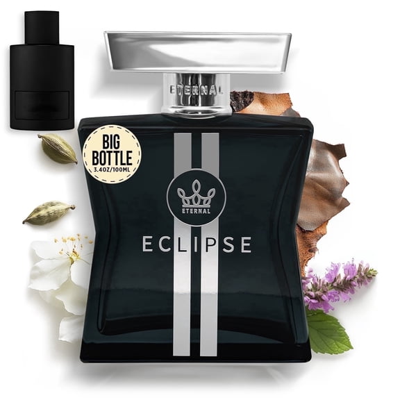Eternal Fragrance ECLIPSE, Rich Smooth Leather, Spicy Woods Eau de Parfum, Inspired by Ombre Leather, Unisex Perfume, Cologne 3.4 oz (100ml) Spray