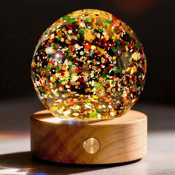 Eternal Floral Night Light with Dimmable Warm White LED and USB Rechargeable Base for Bedroom