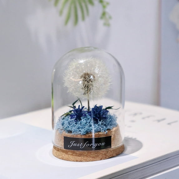 Eternal Flower Desktop Decoration Ornament - Realistic Artificial Flowers for Home, Office, Festival Gift - 3.54" Dark Blue, Orange, Army Green Plastic Simulated Flowers - No Maintenance Required