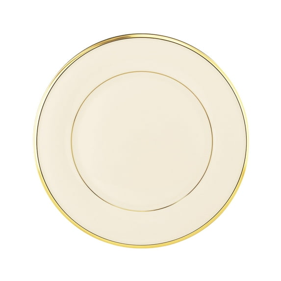 Eternal Gold Banded Ivory China Dinner Plate
