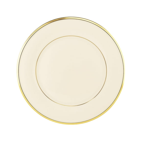 Eternal Gold Banded Ivory China Dinner Plate