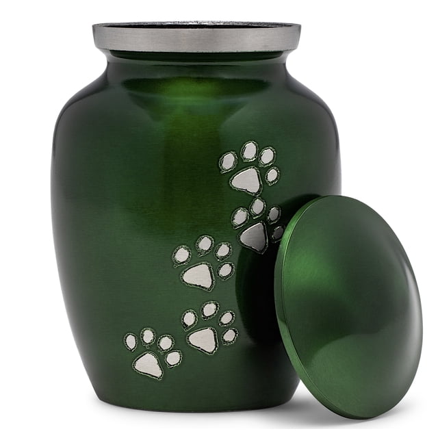 Regent Green | Brass Cremation Urn For Ashes In Green