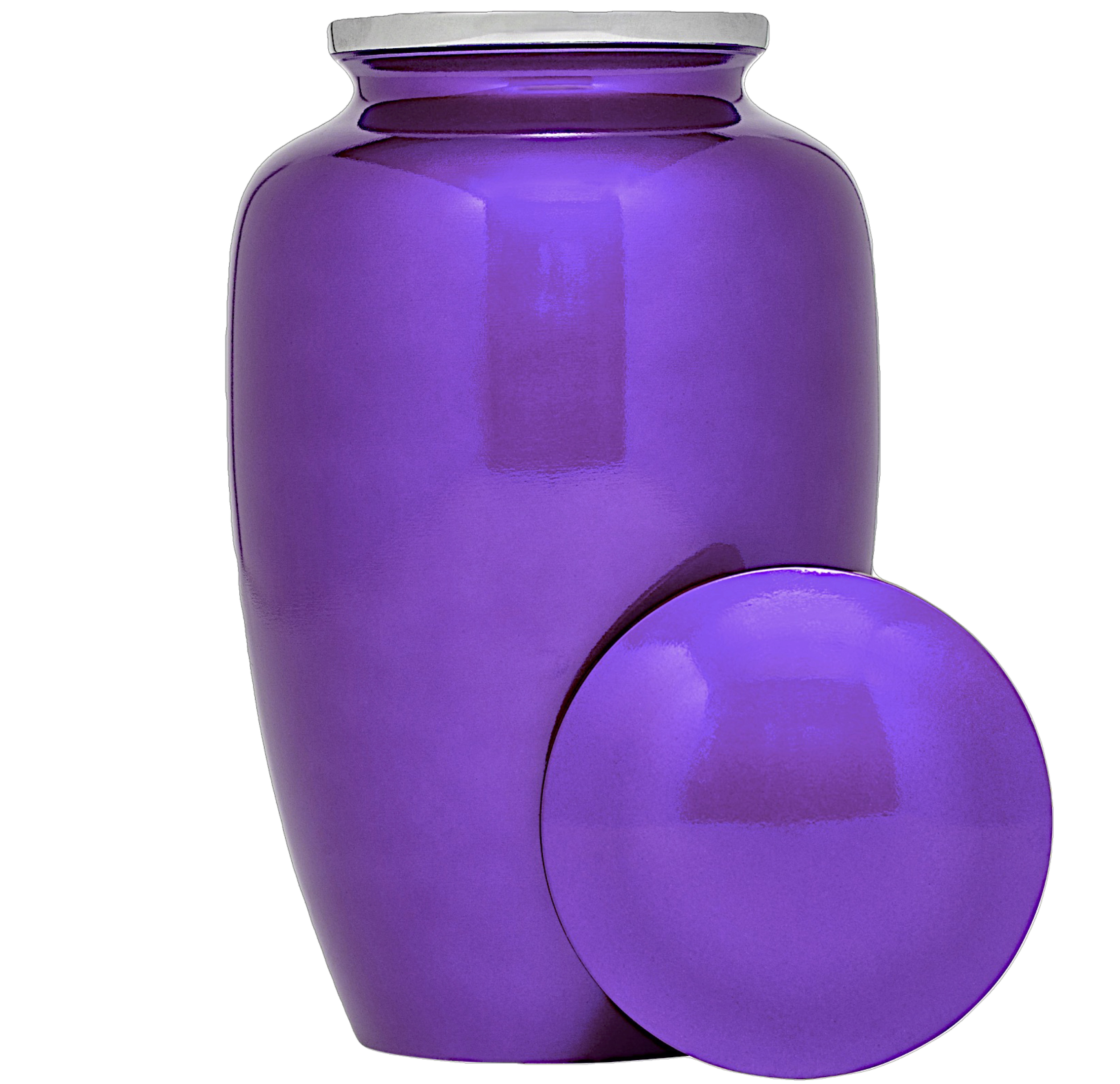 Eternal Harmony Cremation Urn for Human Ashes | Memorial Urn Carefully Handcrafted with Elegant Finishes to Honor Your Loved One | Elegant and Affordable Urn Large Size with Velvet Bag (Purple)
