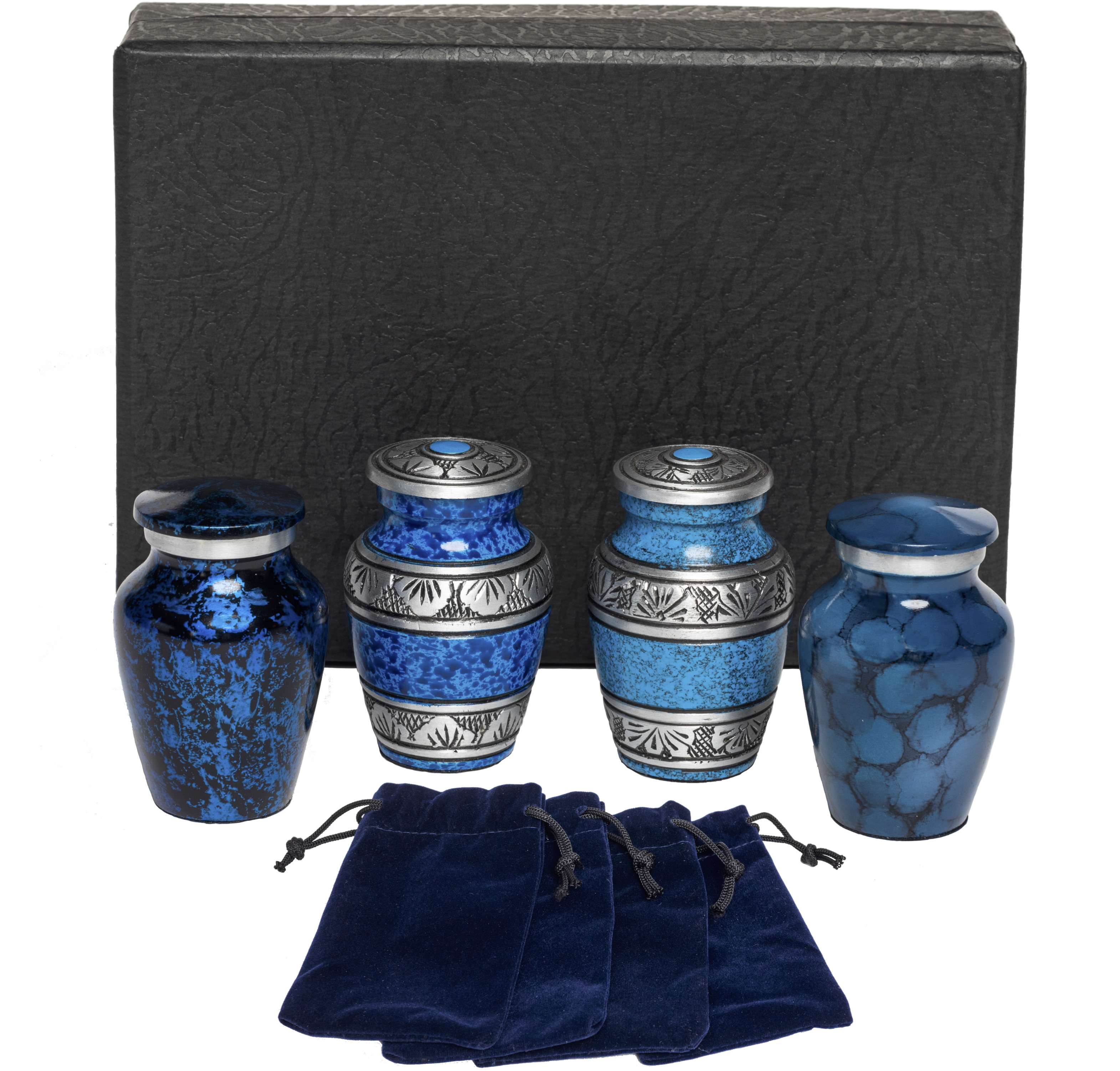Eternal Harmony Keepsake Urns for Human Ashes | 4 Cremation Urns Carefully Handcrafted with Elegant Finishes to Honor Your Loved One