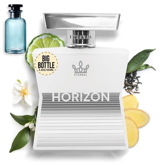 Eternal Fragrance HORIZON, Bright Citrus, Elegant Clean Eau de Parfum, Inspired by Imagination, Unisex Perfume, Cologne 3.4 oz (100ml) Spray