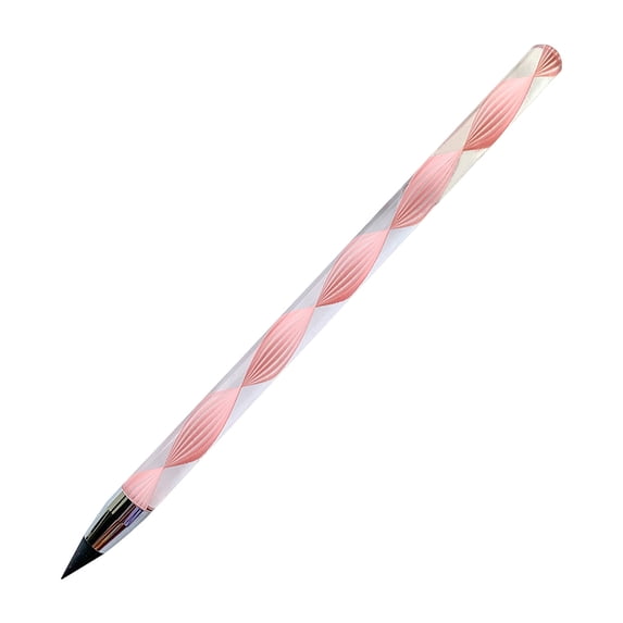 Eternal Inkless Pencil - 6-Color Metal Tip Erasable Art Tool for Office/Art, 0.5mm Smooth Writing, Replaceable Nib (Acrylic Case Included)