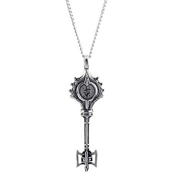 Eternal Key Necklace Vintage Doublesided Engraving 3D Key Penant Necklaces for Fans Jewelry Accessories