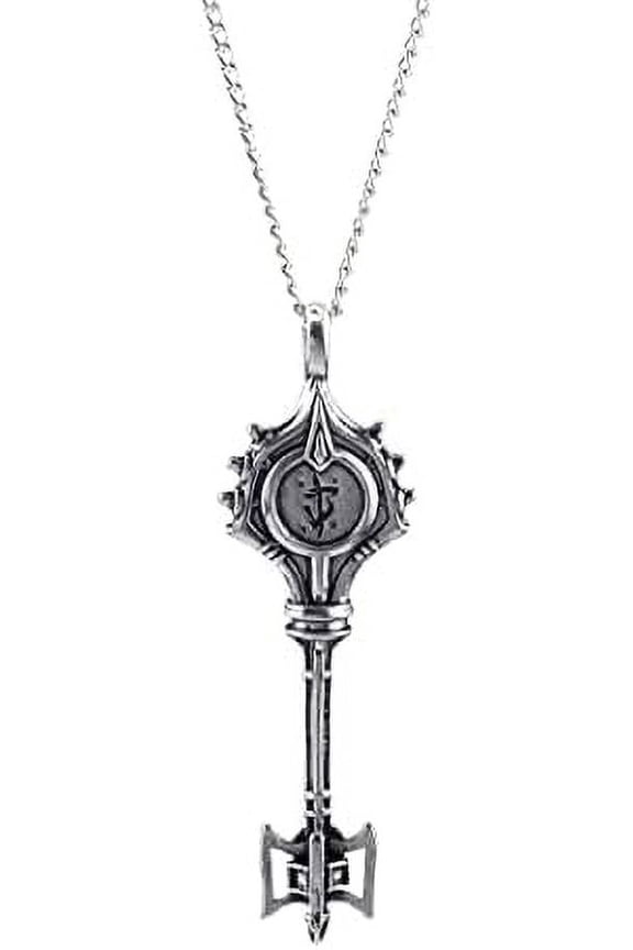 Eternal Key Necklace Vintage Doublesided Engraving 3D Key Penant Necklaces for Fans Jewelry Accessories