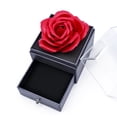 thumbnail image 1 of Eternal Life Flower Jewelry Red Rose Acrylic Drawer Gift Box Romantic for Female, 1 of 6