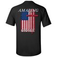 thumbnail image 1 of Eternal Life Series Amazing Grace Unisex Short Sleeve T-shirt-Black-2XL, 1 of 4