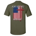 thumbnail image 1 of Eternal Life Series Amazing Grace Unisex Short Sleeve T-shirt-Military-Large, 1 of 4