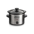thumbnail image 1 of Eternal Living 1.5 Quart Round Slow Cooker (120W) Stoneware Pot, Stainless Steel, 1 of 5