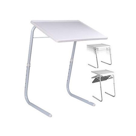 Eternal Living - Adjustable Folding Tray for Eating Serving Lap-Top Study Table - Indoor Use - White