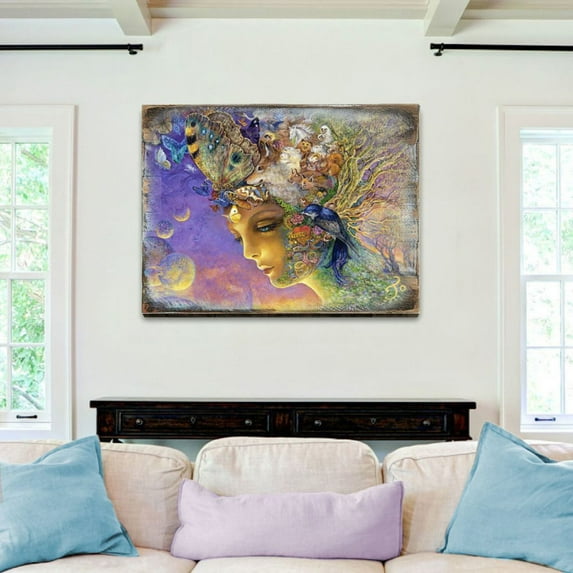 Eternal Love Fantasy Wooden Wall Art by Josephine Wall | Fantasy D�cor - 852115-JW
